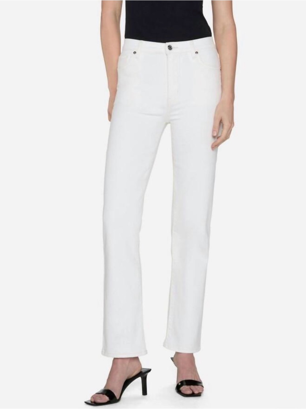 Frame Women's White Straight-Leg Jeans